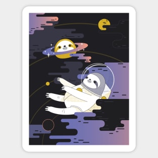 Sloth Astronaut Sticker